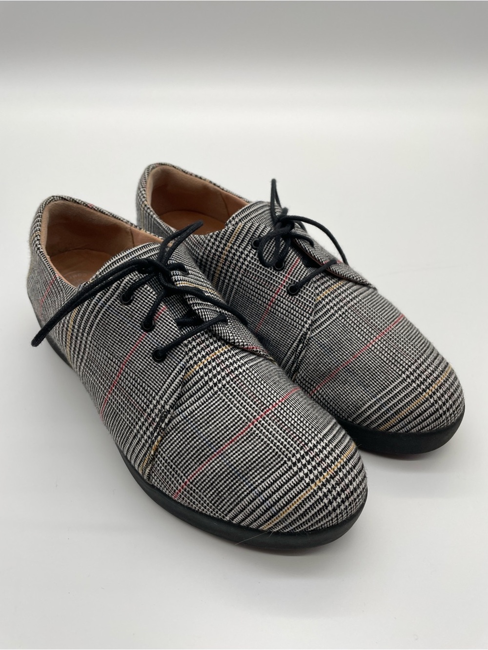 FitFlop SupercomFF Plaid Oxford Lace-Up Shoes Women’s US 7 EU 38 Comfort